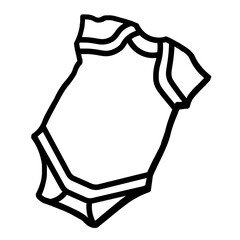 Toddler Onesie Vector illustration Icon