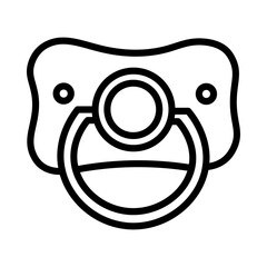 Baby Pacifier Vector illustration Icon