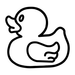 Rubber Duck Vector illustration Icon