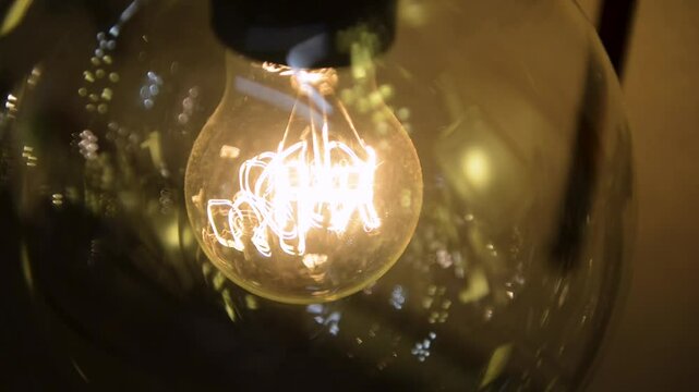 lamp with hot wire lightbulb