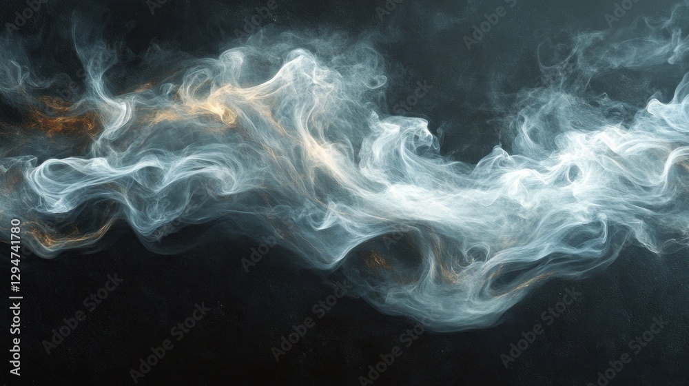 Poster delicate tendrils of smoke weave through the air, forming ethereal patterns that shift and change. t