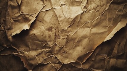 Naklejka premium Textured and creased, this vintage grunge paper evokes a sense of time and history. Perfect for creative projects, its warm tones invite exploration and artistic expression