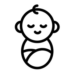 Infant Baby Vector illustration Icon