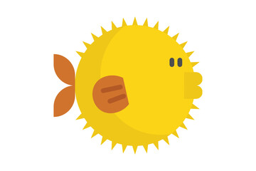 Smiling fish Cartoon Icon with Sunny Weather and Happy Vibes