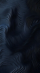 Fototapeta premium Black background with abstract wave lines, simple and minimalist style, dark gray tone 