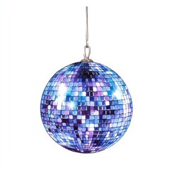 Obraz premium Stock illustration featuring a hand-drawn disco ball in watercolor