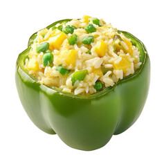 Stuffed green pepper delight kitchen food photography indoor close-up