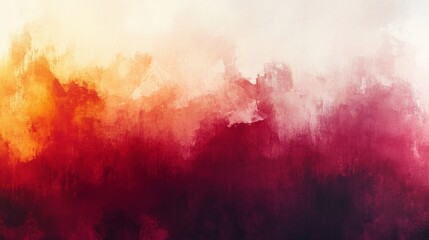 Fototapeta premium Abstract Textured Painting with Red and Orange Hues