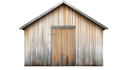 Rustic wooden shed in tranquil environment architectural photography