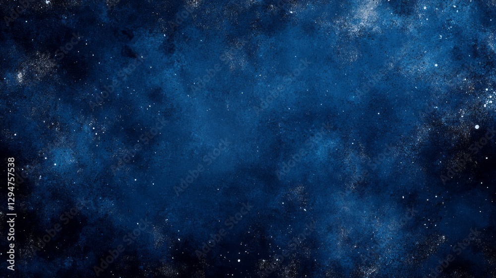 Aufkleber a vast expanse of deep blue cosmos sparkles with countless stars, creating a mesmerizing atmosphere.