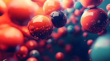 Abstract spheres and balls that move harmoniously