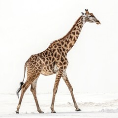 Naklejka premium giraffe isolated on white