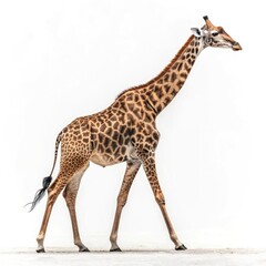 Fototapeta premium giraffe isolated on white