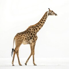 Naklejka premium giraffe isolated on white