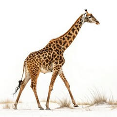 Naklejka premium giraffe isolated on white