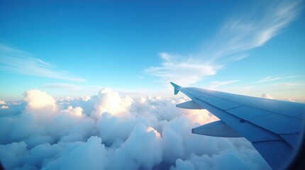 Fototapeta premium view from airplane window