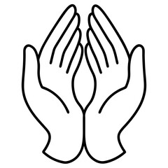 Obraz premium mudra kidney hands white background.eps
