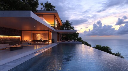 Luxury retreat villa seaside bliss high resolution hd image