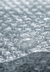 Abstract Bubble Wrap Texture: A Close-Up Study of Air Cushions
