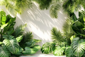 An image of a modern concrete floor combined with a natural landscape