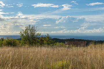Beautiful nature hills above Izola