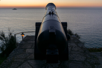 Canon pointing at sea, Rovinj