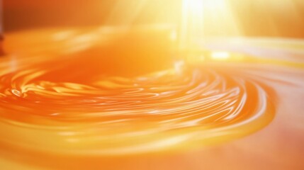 Close-up of molten plastic filament in warm light for creative design or fabrication concepts