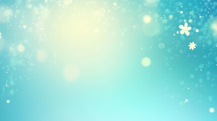 Fototapeta premium Creamy blue green fresh Spring background.