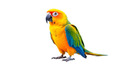 Fototapeta premium Photo Vibrant Parrot Colorful Feathers Tropical Bird Wildlife
