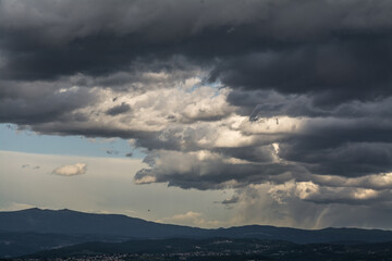 dramatic clouds before strom