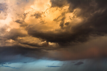 dramatic clouds before strom