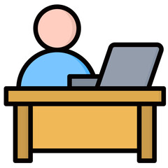 Fototapeta premium Digital Nomad Icon