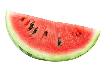 Fresh Watermelon Slice with Seeds Sweet and Refreshing Fruit