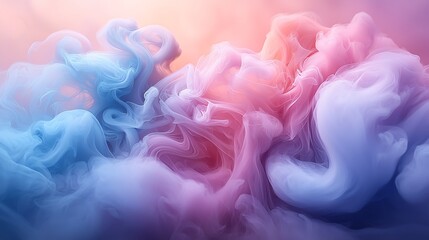 Fototapeta premium Vaporous abstract mist in pastel hues wallpaper images