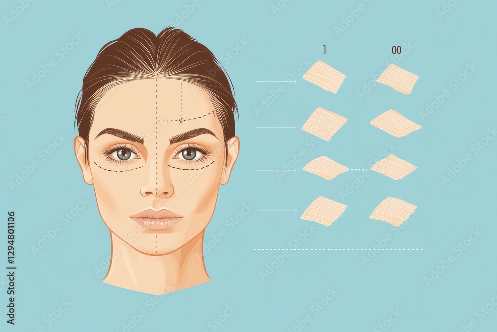 Leinwandbilder understanding skin aging and how botox helps to reverse wrinkles effectively. generative ai