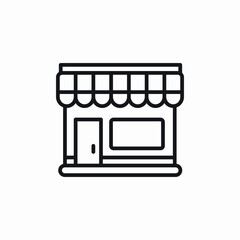 local shop icon sign vector