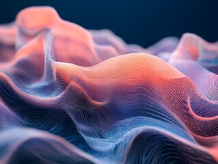 Obraz premium Abstract wave patterns reminiscent of the structure