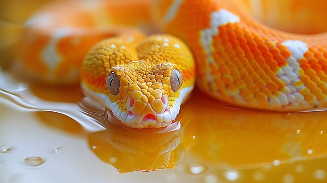 Very beautiful snake, posing for the camera
