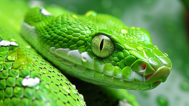 Portrait of the most venomous snake on the planet