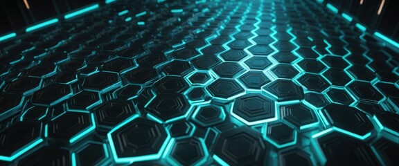 Collection of Texture for Background and banner : Futuristic blue technology background with hexagonal patterns