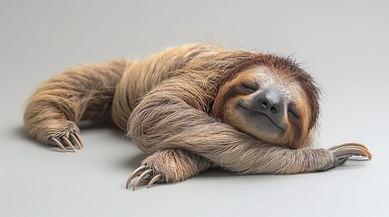Sloth in the Calm Down Pose