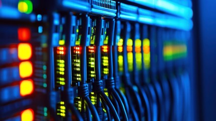 High Contrast Data Center with Bright Lighting