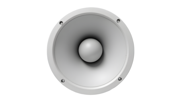 3D Illustration - Audio Speaker, Sound, Music, Volume, Loudspeaker, Audio System, Sound Waves, Subwoofer, HiFi, Stereo, Sound Engineering, Woofer, Home Theater,  Listen, Entertainment