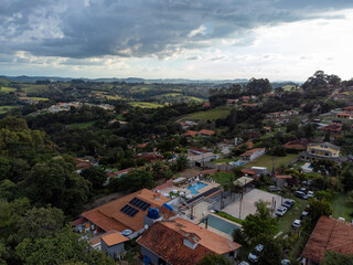 Beautiful mountain horizon in the interior of S&atilde;o Paulo