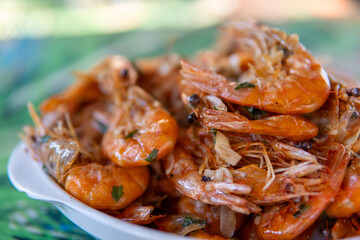 delicious fried shrimp in a bowl