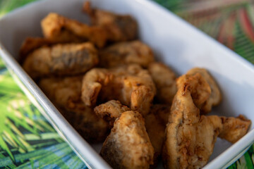 breaded fried fish with appetizing and crispy appearance