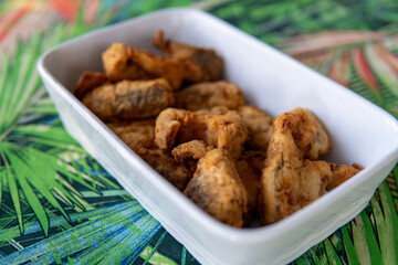 breaded fried fish with appetizing and crispy appearance