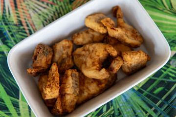 breaded fried fish with appetizing and crispy appearance