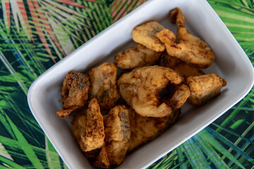 breaded fried fish with appetizing and crispy appearance