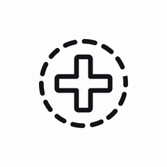 health app widget icon sign vector